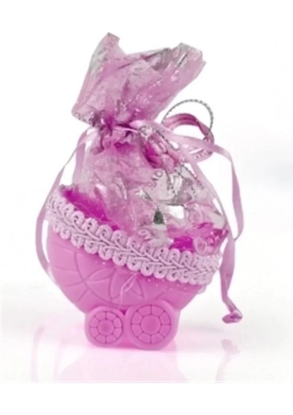 Bebek Mevlüt Şekeri - Pembe Bebek Arabası