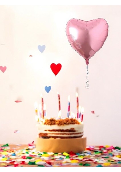 Pembe Kalp Folyo Balon - Doğum Günü Parti ve Eğlenceli Etkinlikler Için
