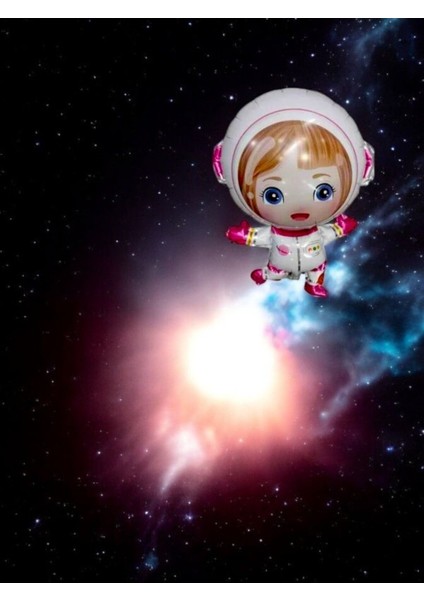 Astronot Kız Tasarımlı Folyo Balon - Doğum Günü Parti ve Eğlenceli Etkinlikler Için fiyatları