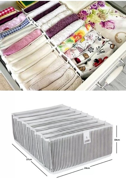 Akordiyon Çekmece Düzenleyici Organizer 8 Gözlü L Beden Çorap Çamaşır Havlu Düzenleyici fiyatları