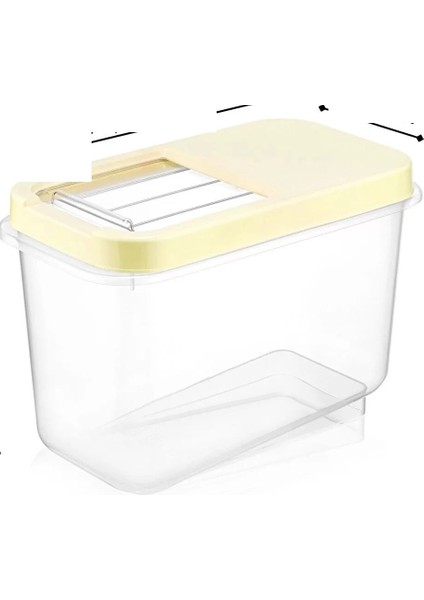 Sürgülü Kapaklı 10 Lt Erzak Bakliyat Un Şeker Saklama Kabı fiyatları