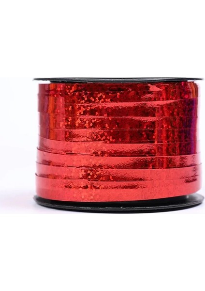 Kırmızı Renk Ekstra Metalik Metalize Rafya Ip 90 Metre modelleri