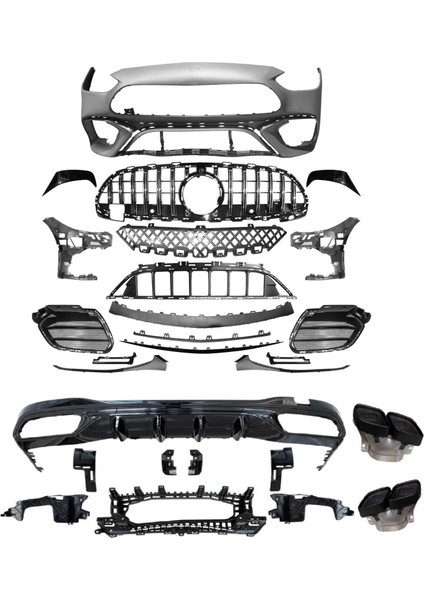 Mercedes W206 C63 Amg Body Kit Tampon Seti 2020+
