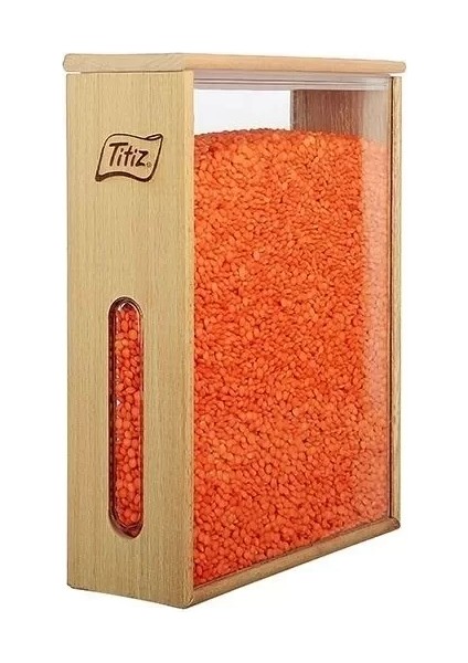 Ahşap Saklama Kabı Woodbox Bakliyat Organizer 1.7 Lt fiyatları
