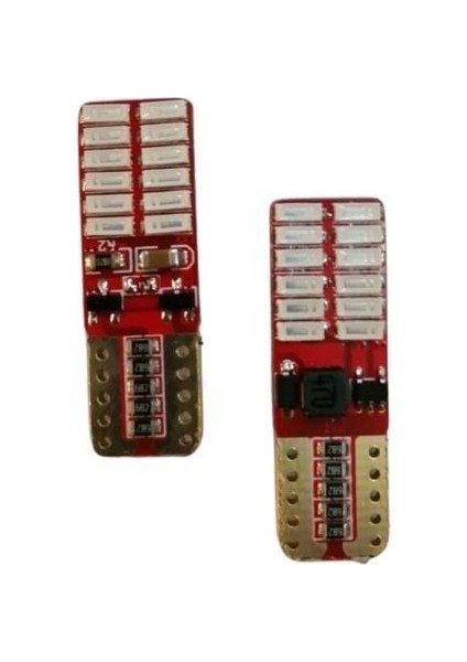 T10 DİPSİZ PARK LEDİ 12V-24V MAVİ SÜPER CANBUSLU