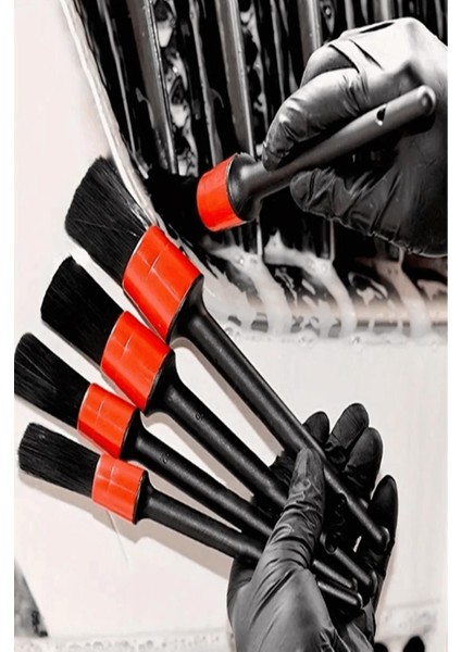 5'li Oto Detay Temizlik Fırçası Seti Kaliteli Detaylı Farklı Boyutlar, Premium Seri Araba Fırçası modelleri