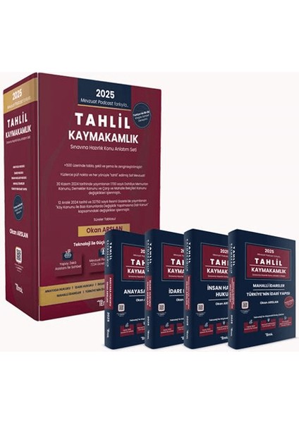 Tahlil Kaymakamlık Sınavına Hazırlık Konu Anlatım Seti