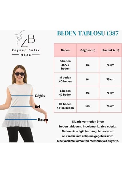 Piliseli Penye İçlik Tunik 1387