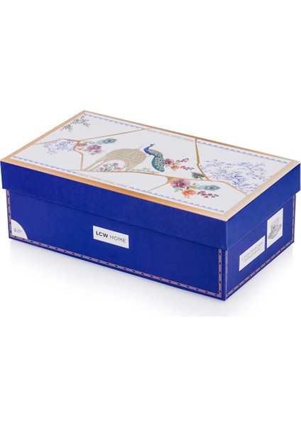 Ekru Baskılı 2 Kişilik Porselen Kahve Fincan Takımı 90 ml modelleri