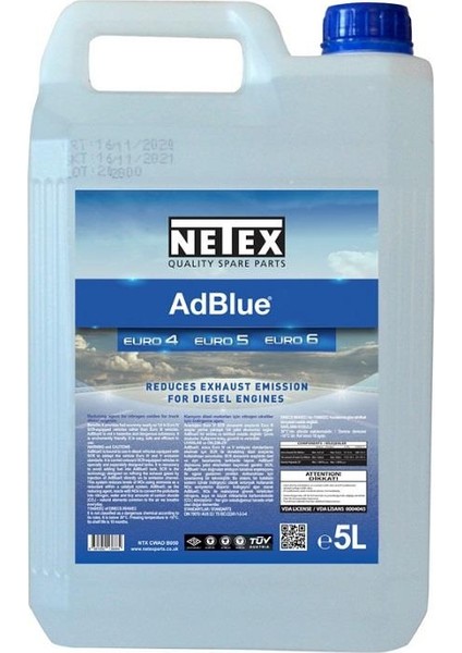 Adblue Katalitik ve Konvektor Temizleme Sıvısı (5 Lt)