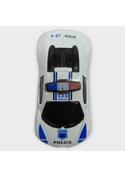 Metal Mini Polis Arabası 8 cm - Polis - 2 modelleri
