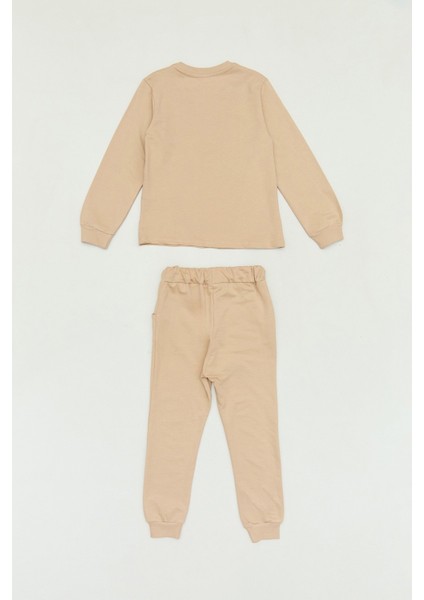 Ny Nakışlı Yelekli 3 Lü Jogger Erkek Çocuk Takım
