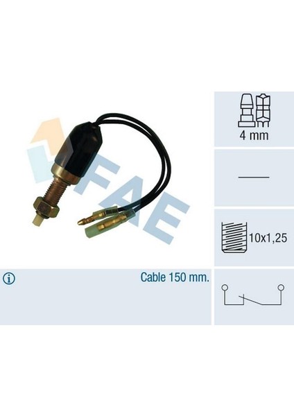 Fren Müşürü Japon Tipi (Kablolu) (M10 x 1.25)