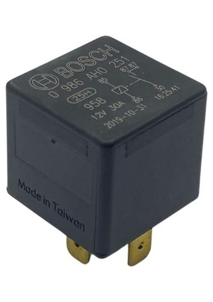 12V Röle 5 Uçlu 30 A (Tek Platin)