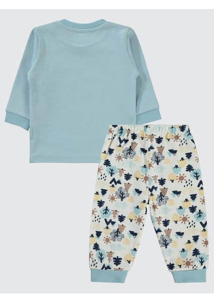 Erkek Bebek Pijama Takımı 6-18 Ay Mavi