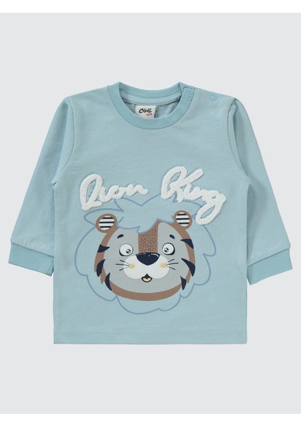 Erkek Bebek Pijama Takımı 6-18 Ay Mavi