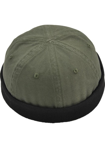 Kadın Sailor Biker Retro Kenarsız Haddelenmiş Manşet Ş Yeşil (Yurt Dışından)