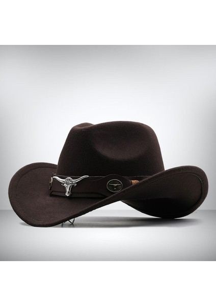 Cowgirl Şapkası Nefes Alabaş Günlük Kovboy Şapkası Kadın Erkekler Kısa Kahve (Yurt Dışından) indirimleri