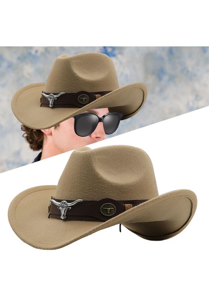 Cowgirl Şapkası Nefes Alabilir Koşu Kovboy Şapkası Kadınlar Için Erkekler Kısa Geziler Deve Deve (Yurt Dışından)