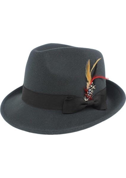 Panama Caz Ş Kısa Kenarlı In Fotoğraf Sahne Güneş Şı Fötr Ş Gri (Yurt Dışından)