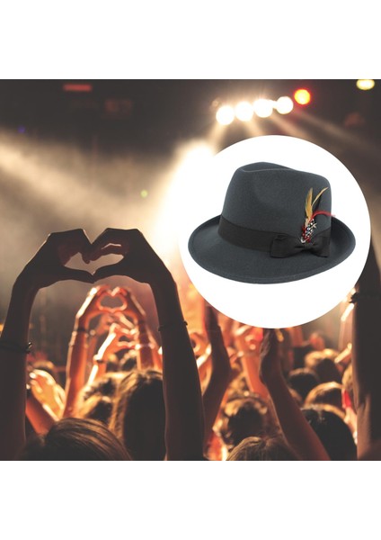 Panama Caz Ş Kısa Kenarlı In Fotoğraf Sahne Güneş Şı Fötr Ş Gri (Yurt Dışından) fırsatları