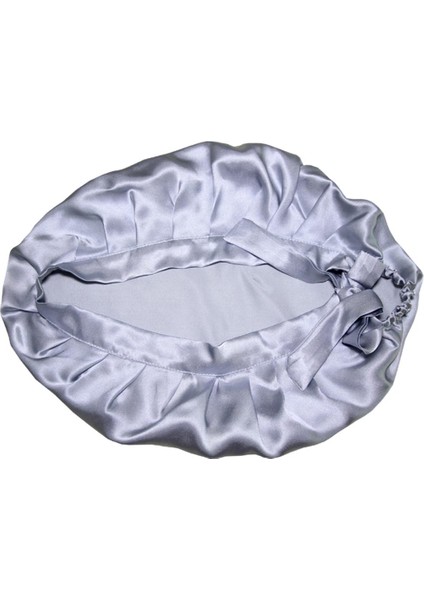 Kadın Uyku Şı Wrap Saç Bonnet Atkılar Ş Simli Gri (Yurt Dışından)