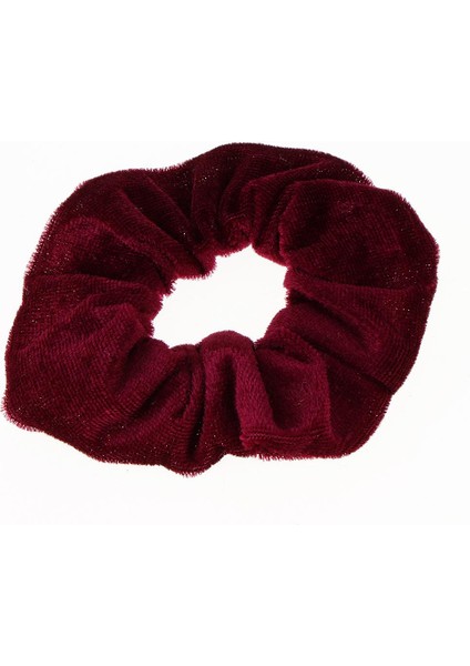 5'li Kadife Scrunchies Aksesuar Bordo (Yurt Dışından)