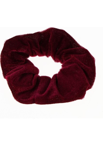 5'li Kadife Scrunchies Aksesuar Bordo (Yurt Dışından)