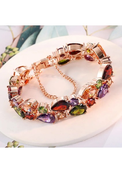 15CM Manxiuni Kadınlar Için En Li Bilezik Pulseira Noiva Feminina Altın Pileli Temizle Kübik Zirkon Bilezik Bilezik Gelin Hediyesi (Yurt Dışından) modelleri