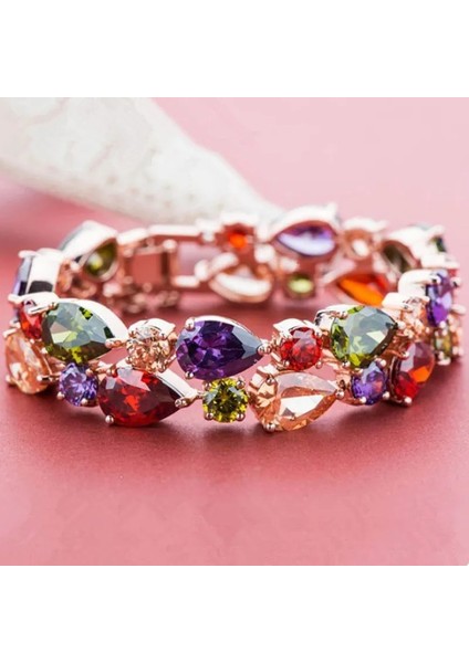 15CM Manxiuni Kadınlar Için En Li Bilezik Pulseira Noiva Feminina Altın Pileli Temizle Kübik Zirkon Bilezik Bilezik Gelin Hediyesi (Yurt Dışından) indirimleri