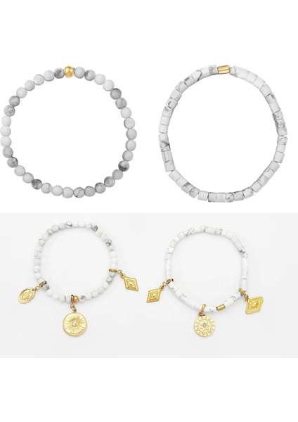Stil 15 2021 Moda Paslanmaz Çelik Kombinasyonu Takı Kadınlar Bijoux Boncuk Bilezik Dıy Kombinasyonu Altın Kaplama Bilezik Arkadaşlara Hediye (Yurt Dışından) indirimleri
