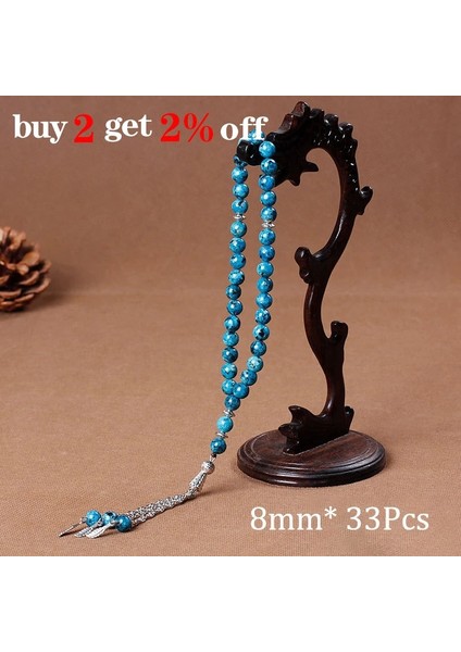 Yabancı 8mm Doğal Taş Siyah Akik Boncuk Püskül Kolye 33 Tesbih Islam Müslüman Tesbih Allah Muhammed Tespih Kadın Erkek Için (Yurt Dışından) modelleri