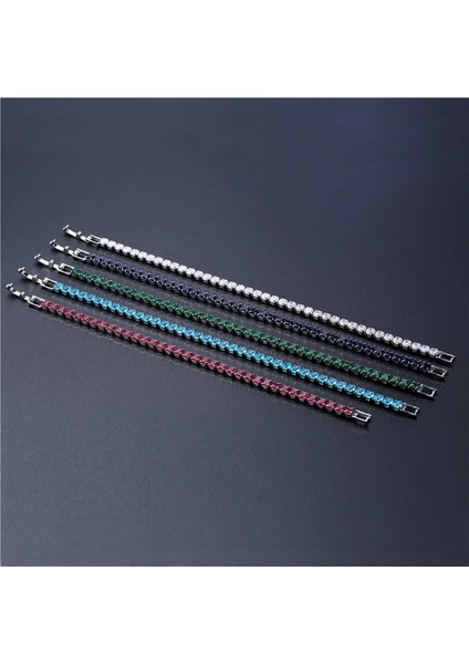 Kristal Bilezik Kübik Zirkonya Kristal Bilezik Kadın Erkek Için Bling Buzlu Out Tenis Bilezik Homme Düğün Takı Moda Aksesuarları Hediye (Yurt Dışından) modelleri