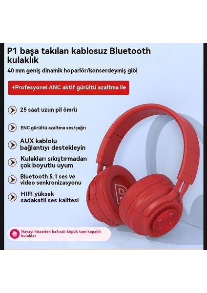Bluetooth Başlık Seti, Kapalı, Kablosuz Başlık Seti, Derin Bası, In Şa Edilmiş Mikrofon, Hafıza Püskücücüsü, Seyahat ve Ev Ofisi Için Uygun (Yurt Dışından)