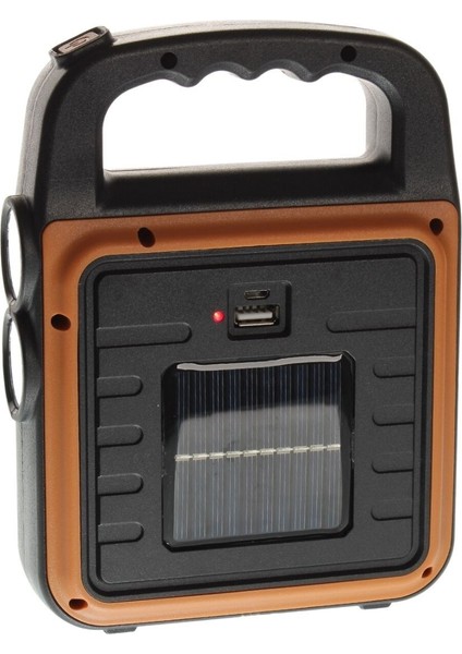 Taşınabilir 4 Farklı Fonksiyonlu Güneş Enerjili ve USB Ile Şarj Olabilen Portatif LED Işıldak HS-8020