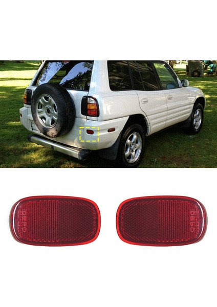 Toyota Rav4 1994-2005 Için 2 Adet Arka Kuyruk Tampon Reflektör Işık (Yurt Dışından) fiyatları