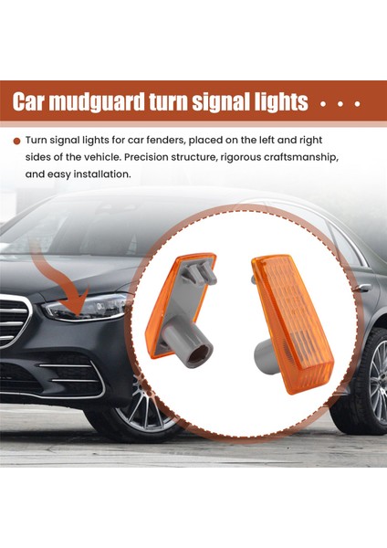 Mercedes Benz W124 Için 2 Adet Araba Çamurluk Dönüş Sinyali Işık Kapağı Sarı (Yurt Dışından) indirimleri