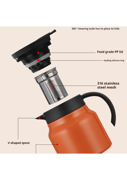 Ev Küçük Kapasiteli Çay Yapma Termos Su Isıtıcısı, Ofis Haşlanmış Çaydanlık (Yurt Dışından)