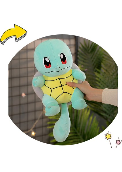 Squirtle Doll Pokemon Sevimli Çizgi Film Bebeği Ragdoll Peluş Oyuncak Tatil Hediyesi (Yurt Dışından)