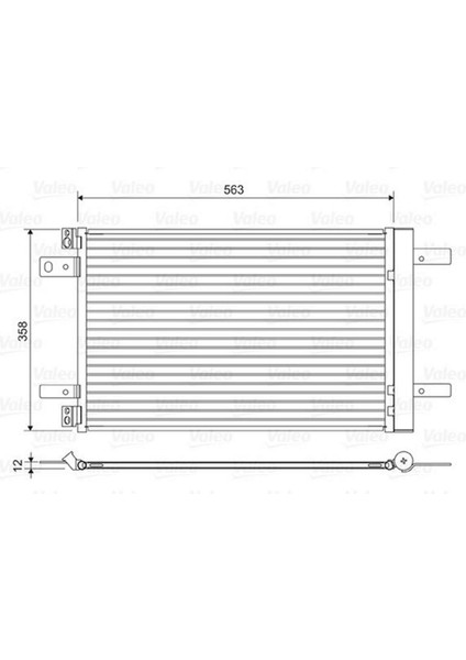 Klima Radyatörü Kondenseri Opel Astra L-Grandland-Vivaro C-Zafira Life Peugeot P3008 II-P308 Ii- P5008 II-P508 Expert Ivpartner-C4 Picasso-Jumpy Iv-Partner-Berlingo 1.2-1.5-1.6-2.0 Hdi- 13