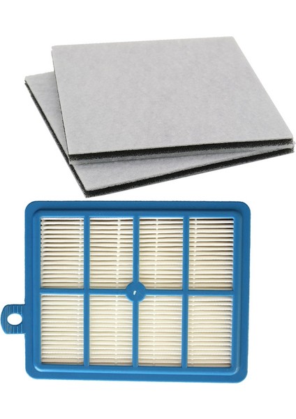 1 Adet Hepa Filtre + 2 Adet Motor Pamuk Filtre Philips Electrolux Aeg EFH12W AEF12W FC8031 EL012W FC9080 FC9088 (Yurt Dışından)
