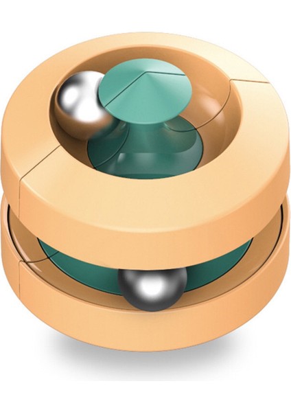Yaratıcı Top Parçası Gyro Parmak Ucu Metal Bilyeler Dönen Parmak Rubik Küpü (Yurt Dışından)