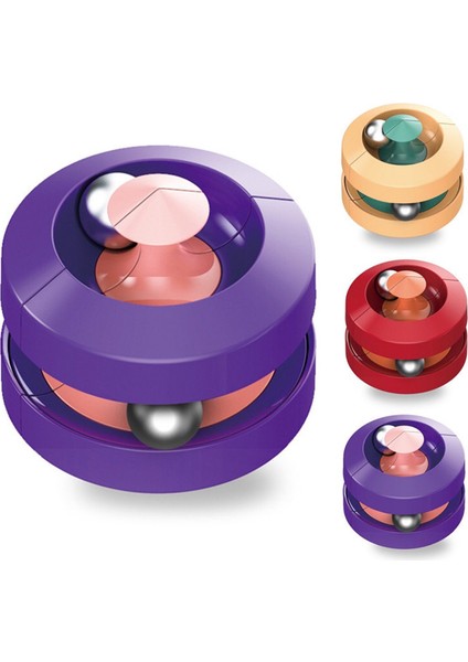 Yaratıcı Top Parçası Gyro Parmak Ucu Metal Bilyeler Dönen Parmak Rubik Küpü (Yurt Dışından)