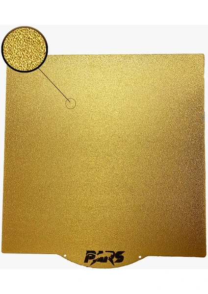 235X235 mm (Vida Boşaltmalı)  Gold Özel Yay Çeliği Yerli Manyetik Pei Tabla (Magnetsiz)