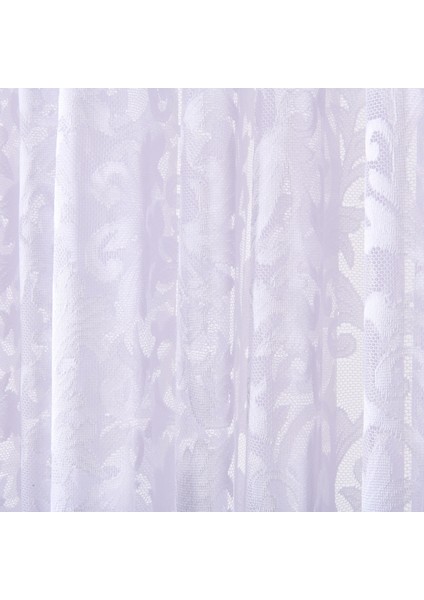 Soft Charlot Tül Perde - Beyaz - 300X270 cm
