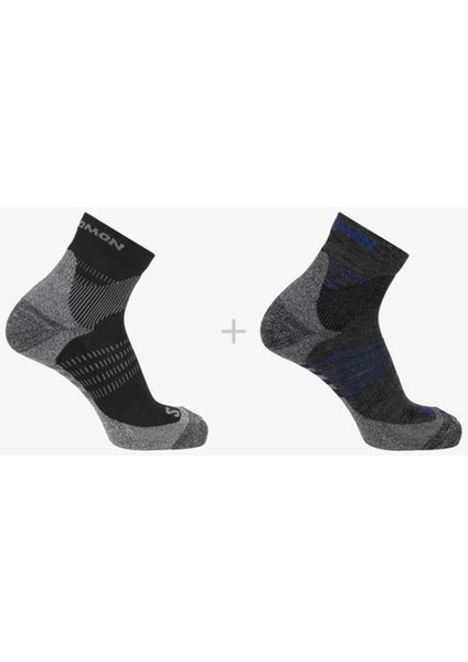 LC20829 X Ultra Access Quarter 2 Pack Çorap - Siyah Gri