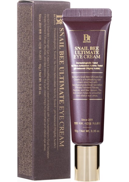 Snail Bee Ultimate Eye Cream 10 gr- Koyu Halka Karşıtı ​​Salyangoz Özlü Göz Kremi