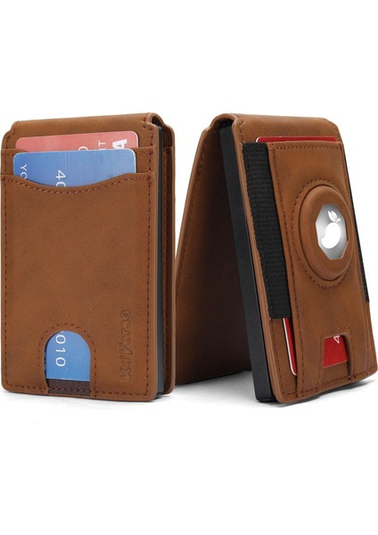 Kutulu Erkek Cüzdanı Otomatik Açılır Metal Kart Kutusu Cüzdanı (Yurt Dışından)