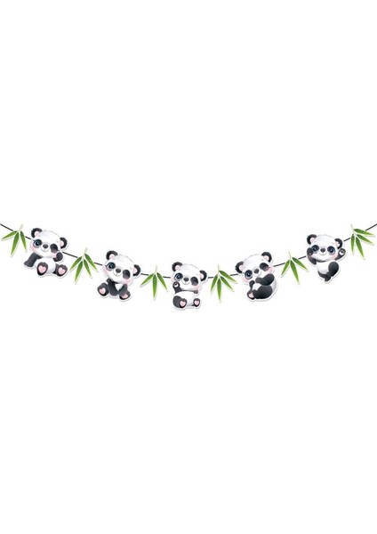 Panda Temalı Doğum Günü Partisi Dekorasyon Seti Panda Spiral El Yapımı Dıy Kolye (8 Parça) (Yurt Dışından) fiyatları