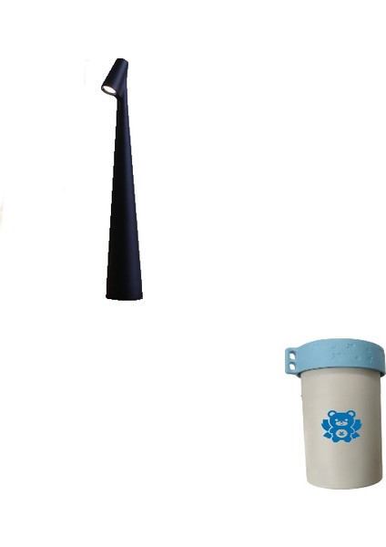 1 Kelimelik Masa Lambası USB Şarjı Milan Minimalist Üst Düzey Modern Işık Lüks Gece Lambası (Yurt Dışından)